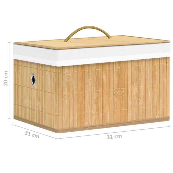 Förvaringslådor bambu 4 st - Förvaringslåda - Förvaringslådor - Home & Living