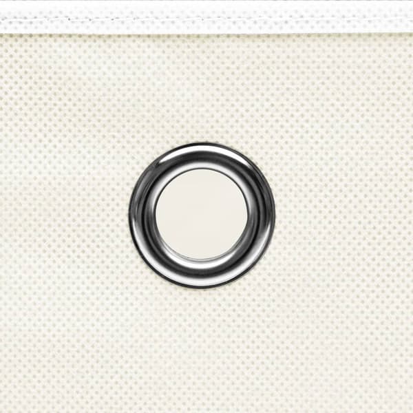 Opbevaringskasser med låg 4 stk. 32x32x32 stof hvid - Opbevaringskasse - Opbevaringskasser - Home & Living