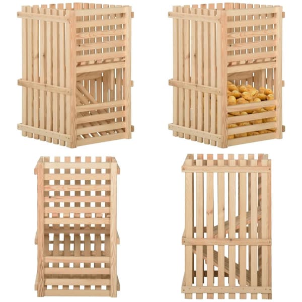Potatislåda 50x50x80 cm massiv furu - Potatislåda - Potatislådor - Home & Living