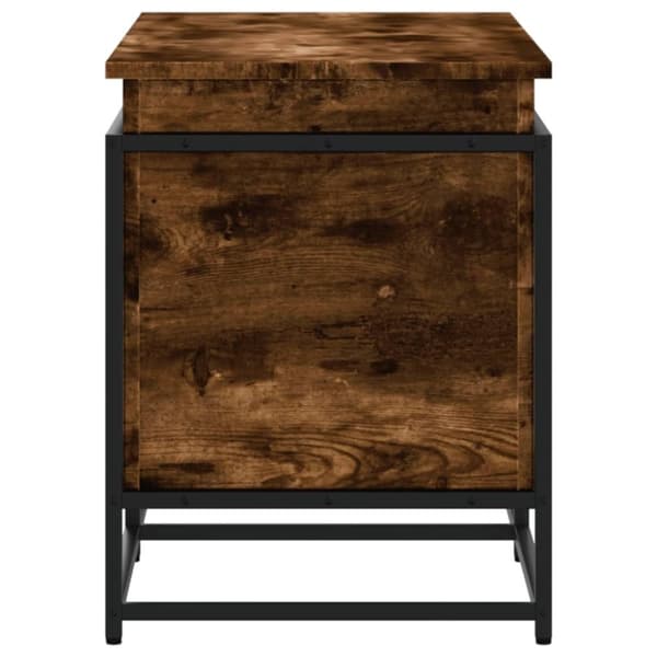 vidaXL Säilytyslaatikko kannella savutammi 100x40x51,5 cm tekninen puu