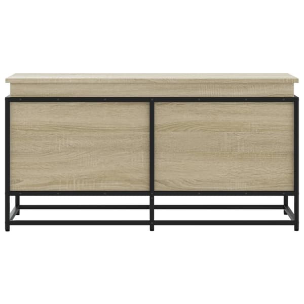 vidaXL opbevaringsboks m. låg 100x40x51,5 cm konstrueret træ sonoma-eg