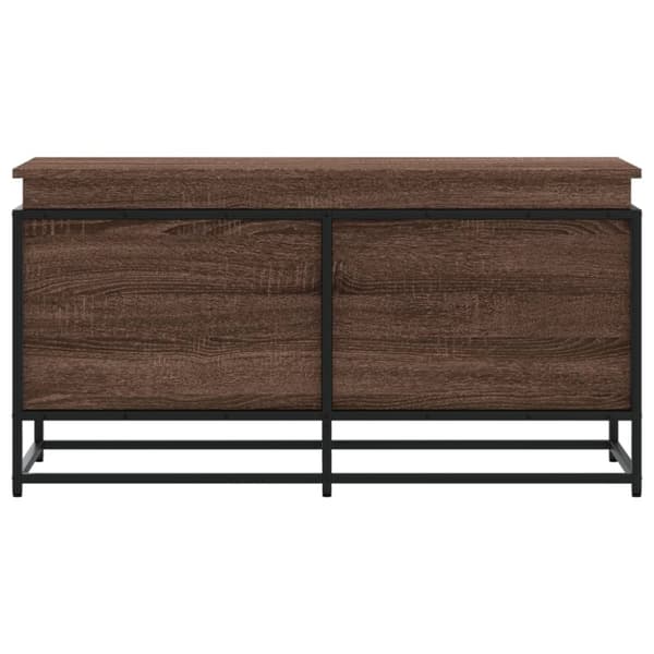 vidaXL Oppbevaringsboks med lokk brun eik 100x40x51,5cm konstruert tre