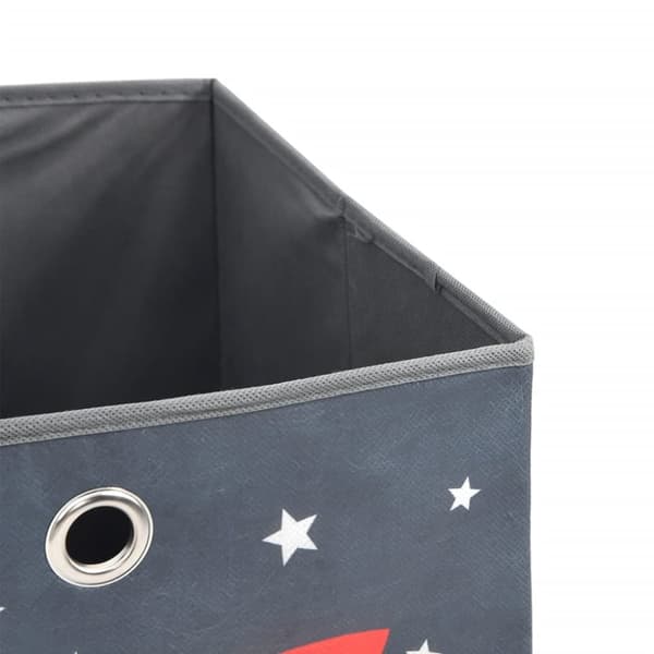 vidaXL opbevaringskasser 4 stk. 32x32x32 cm foldbare stof grå