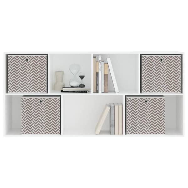 vidaXL Vikbar förvaringslådor 4 st brun 32x32x32 cm non-woven tyg