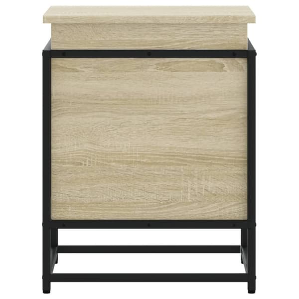 vidaXL Förvaringslåda med lock sonoma-ek 40x40x51,5 cm konstruerat trä