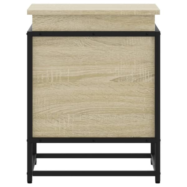 vidaXL Förvaringslåda med lock sonoma-ek 40x40x51,5 cm konstruerat trä