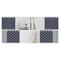 Miniatyrbild 6 av 11: vidaXL Vikbar förvaringslådor 4 st blå 32x32x32 cm non-woven tyg