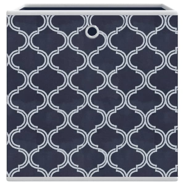 vidaXL Vikbar förvaringslådor 4 st blå 32x32x32 cm non-woven tyg