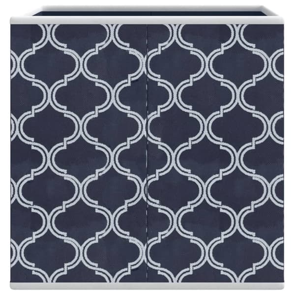 vidaXL Vikbar förvaringslådor 4 st blå 32x32x32 cm non-woven tyg
