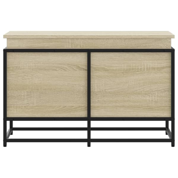 vidaXL opbevaringsboks med låg 80x40x51,5 cm konstrueret træ sonoma-eg