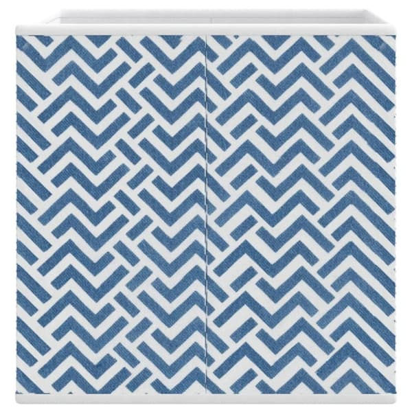 vidaXL opbevaringskasser 10 stk. 32x32x32 cm foldbare stof blå