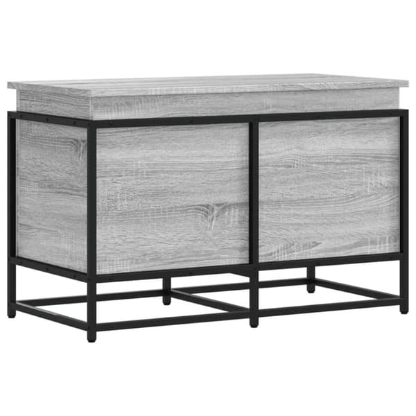 vidaXL opbevaringsboks m. låg 80x40x51,5 cm konstrueret træ grå sonoma
