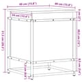 Miniatyrbild 11 av 11: vidaXL Förvaringslåda lock rökfärgad ek 40x40x51,5 cm konstruerat trä