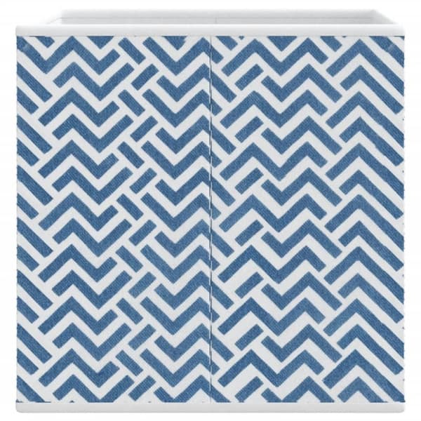 vidaXL opbevaringskasser 4 stk. 32x32x32 cm foldbare stof blå