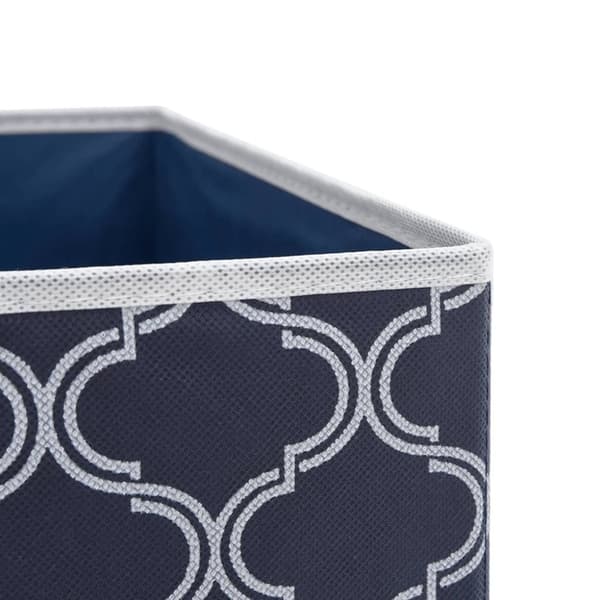 vidaXL Oppbevaringsbokser 10 stk blå 32x32x32 cm ikke-vevet stoff