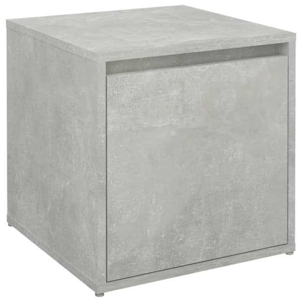 Låda betonggrå 40,5x40x40 cm konstruerat trä