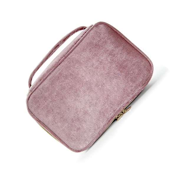 INF Velvet Makeup Brush Storage Bag - Travel Cosmetic Organizer