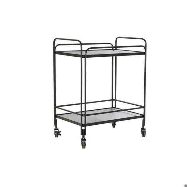Serveringsvagn i metall och glas DKD Home Decor