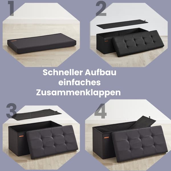 Sofa med lagerplads - 38 x 76 x 38 cm - Sædeboks - kompakt model