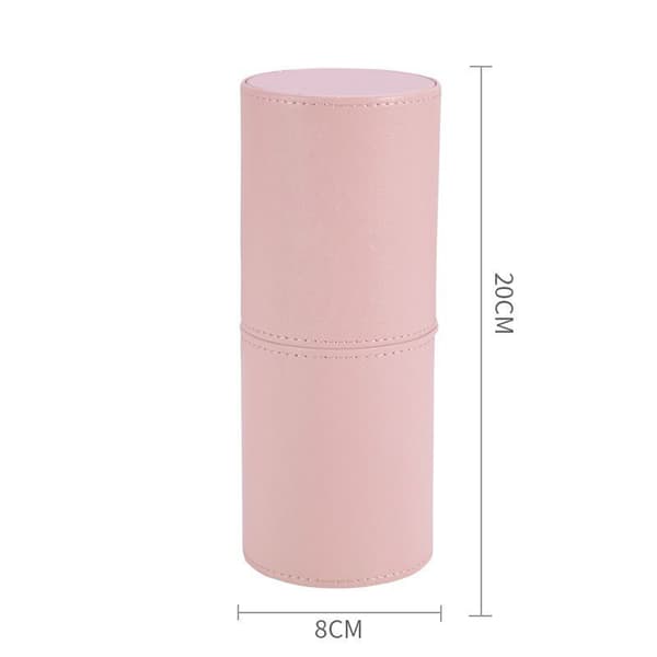 INF PU Leather Makeup Brush Holder Organizer Rosa
