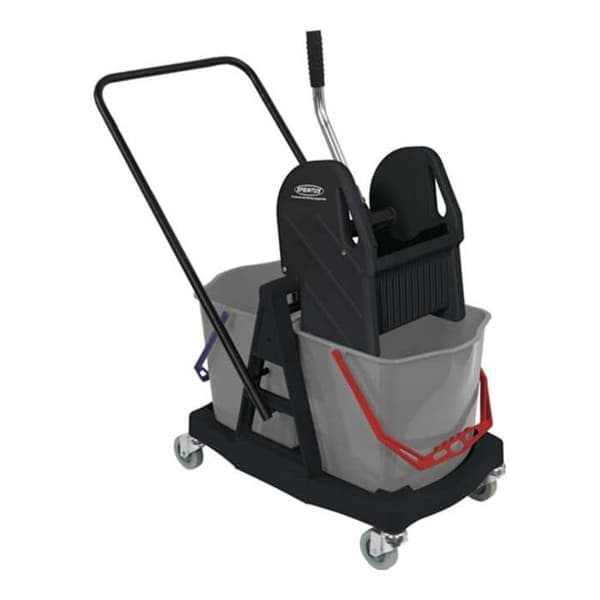 Städvagn - Sprintus - 2 hinkar 17L - Integrerad press