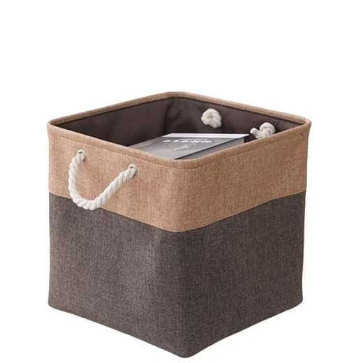 Moorle Opbevaringsboks, Cube Opbevaringsboks 33x33x33 cm - Opbevaringskurv Stofkurv til skabe og hylder sz 10