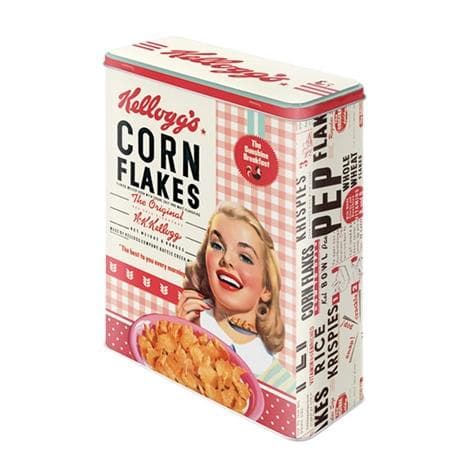 Plåtburk Corn Flakes Tjej Hög
