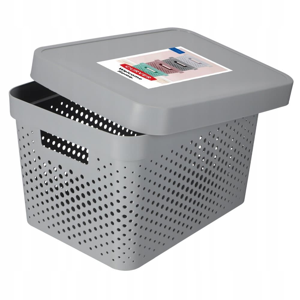 CURVER LÅDA MED LOCK 17 L GRÅ