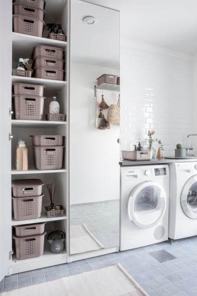 SmartStore Basket Recycled plast lock Taupe