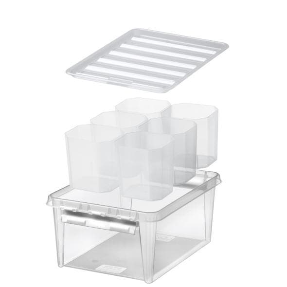 Förvaringsbox m lock & 6 insatser SmartStore 15 Classic