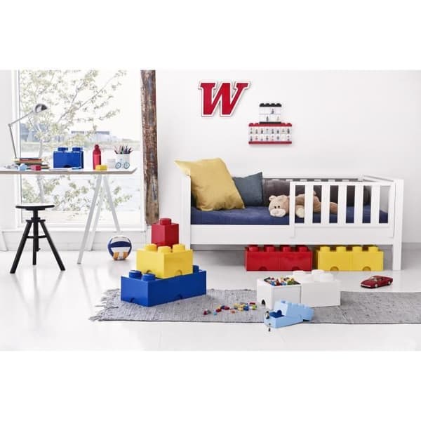 LEGO 40051730 Lego stapelbar förvaringslåda i tegelsten 4 dubbar 1 låda Plast Röd H18 x 25 x 25 cm
