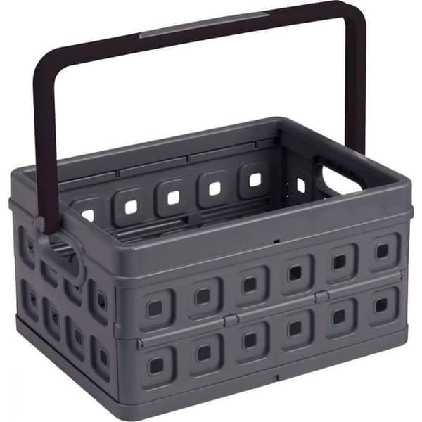 Fällbar kasse - FAST - 24 L - Grå - Plast - 43,5 cm x 31 cm x 21,3 cm