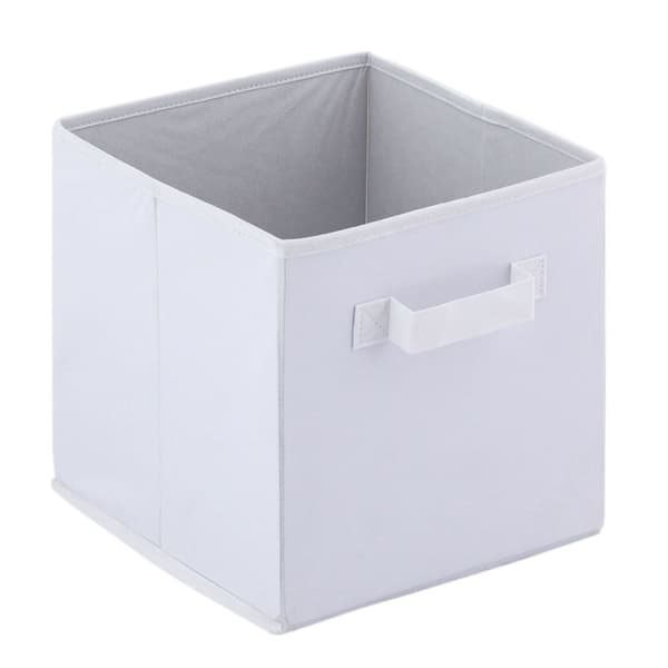 Förvaringslådor fällbar vikbar ruta 26x26x26 cm 6 -pack fyrkantig – Vit