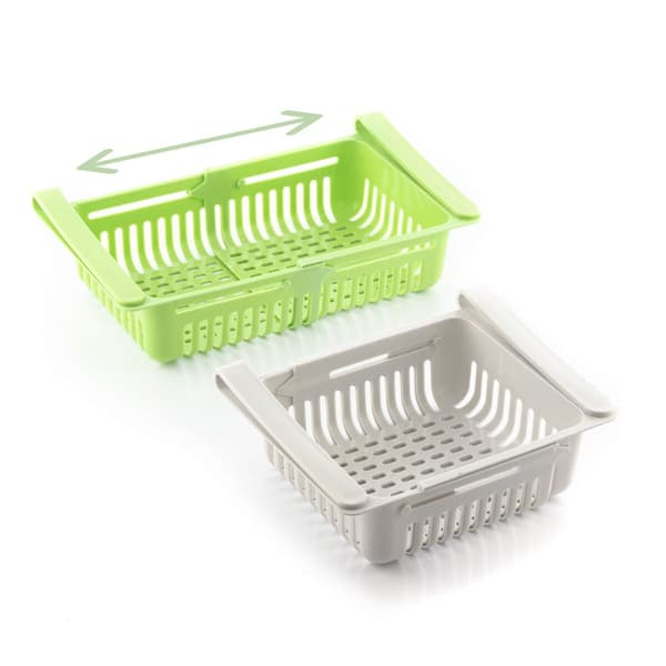 Justerbar kylskåpsorganisation Friwer InnovaGoods (2 st)