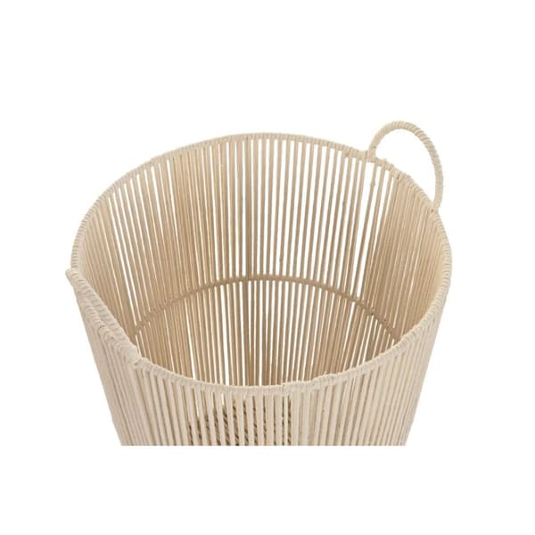 Korg - set DKD Home Decor Beige Metall 42 x 42 x 51 cm 3 Delar