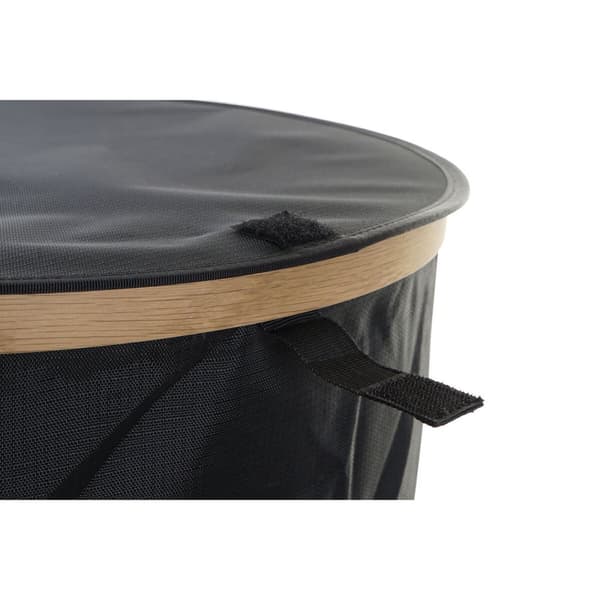 Tvättkorg DKD Home Decor Svart Tölgy Filthatt (44 x 44 x 57 cm)