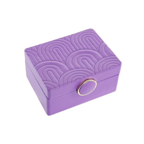 Smyckeskrin DKD Home Decor 23 x 17 x 10 cm Lila Polyuretan Trä MDF