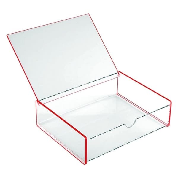 Laatikko ja kansi polypropeeni 13 x 4,8 x 17,1 cm - Pinkki