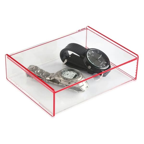 Laatikko ja kansi polypropeeni 13 x 4,8 x 17,1 cm - Pinkki