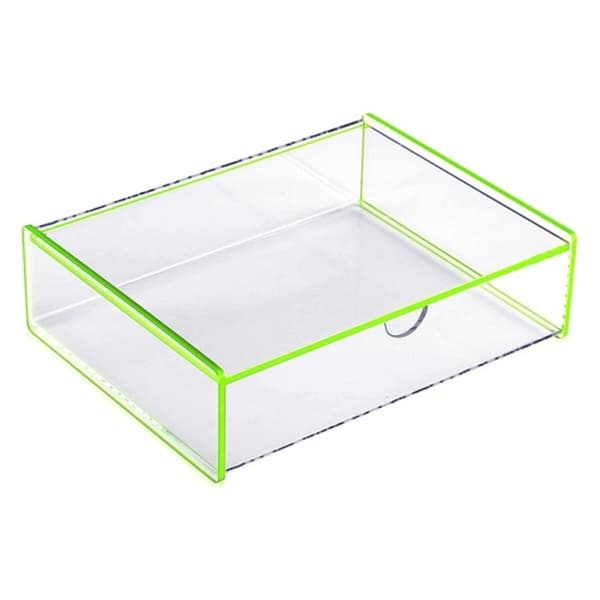 Laatikko ja kansi polypropeeni 13 x 4,8 x 17,1 cm - Pinkki