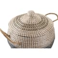 Pikkukuva 3 / 3: Korisetti DKD Home Decor Harmaa Luonnollinen Kaksivärinen Meriruoho Boho 41 x 41 x 33 cm (2 osaa)