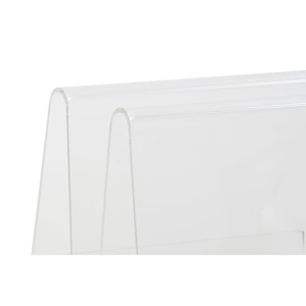 Tidsskriftholder DKD Home Decor Gennemsigtig Akryl (30 x 31 x 25 cm)