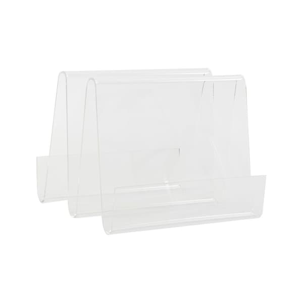 Tidsskriftholder DKD Home Decor Gennemsigtig Akryl (30 x 31 x 25 cm)