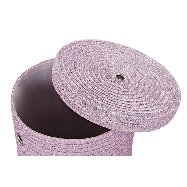 Multibrug kurv DKD Home Decor Grå Pink polypropylen 42 x 42 x 52,5 cm 4 Kg