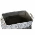 Miniatyrbillede 3 af 3: Multibrug kurv DKD Home Decor Hvid Brun Grå Marineblå Blad af en plante Boho 40 x 30 x 24 cm Plastik 3 Dele (2 enheder)