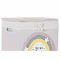 Miniatyrbillede 3 af 5: Set med kurve DKD Home Decor Gul Hvid Grå Pink Paulonia træ Børns 40 x 30 x 55 cm (5 Dele) (5 enheder)