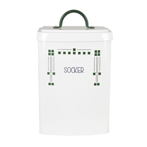 Plåtburk Ines Socker Grön