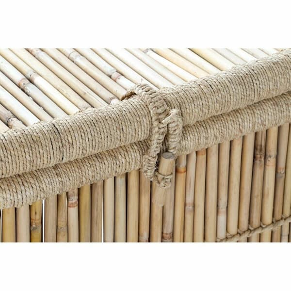 Set med kurve DKD Home Decor Natur Bambus Tov (2 Dele)