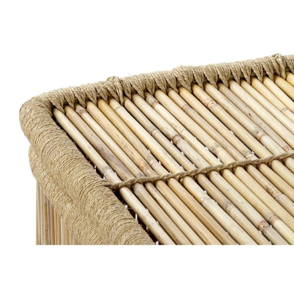 Set med kurve DKD Home Decor Natur Bambus Tov (2 Dele)