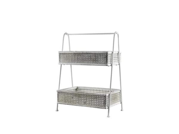Hylla / Etagehylla  med 2 lådkorgar H60 Chic Anitque